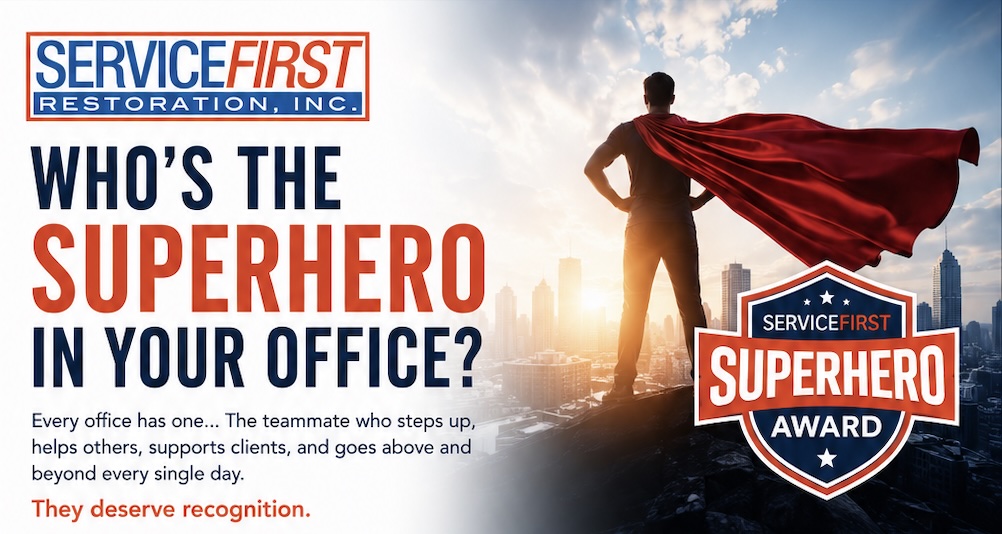 ServiceFirst Restoration Superhero Award